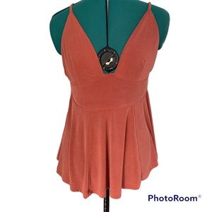 Free People Never Let You Go Tank Top Terra Cotta Small